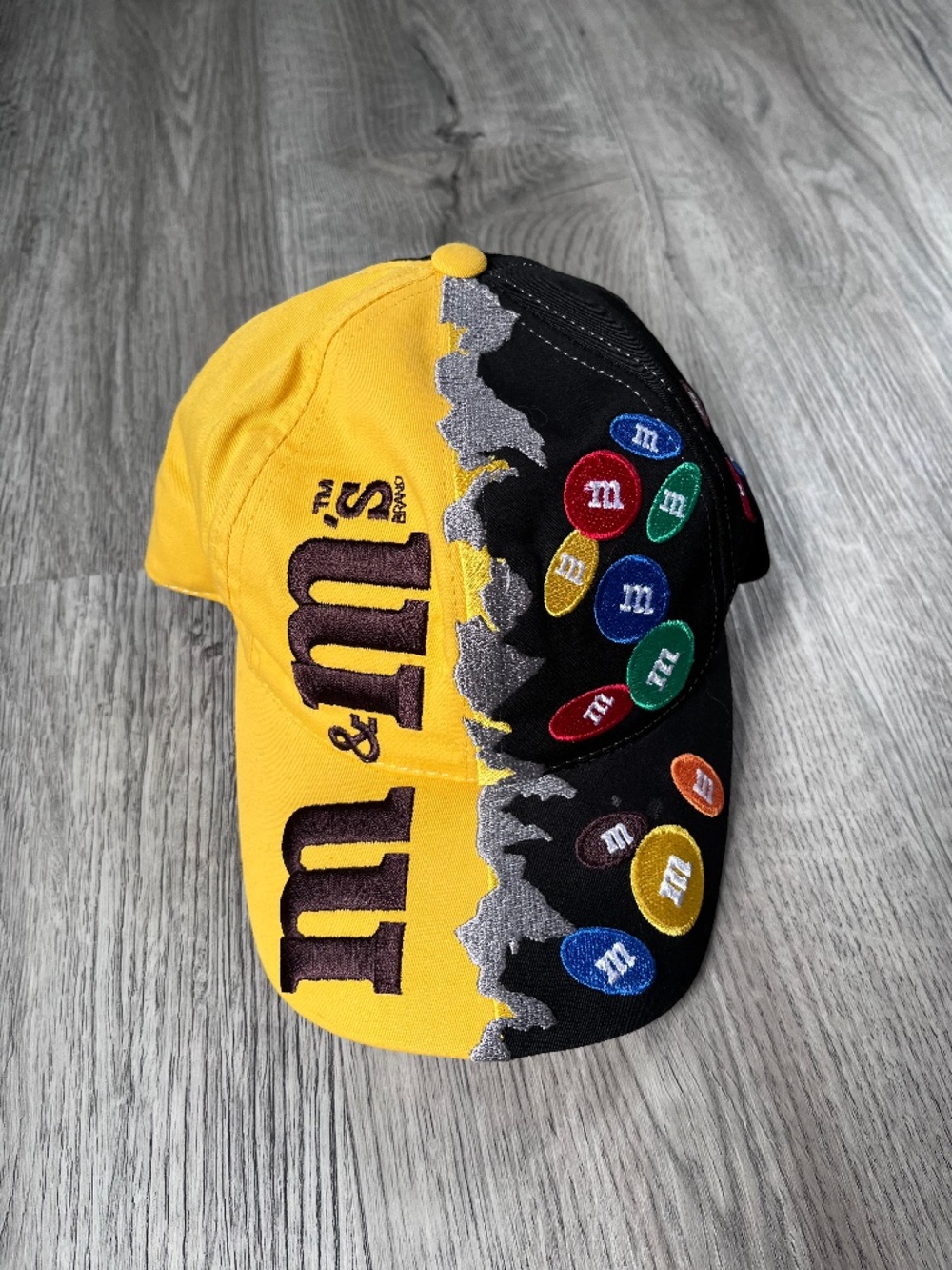 Vintage Rare M&M Ernie Irvan Nascar Racing Chocolate Candy Promo Hat Snapback